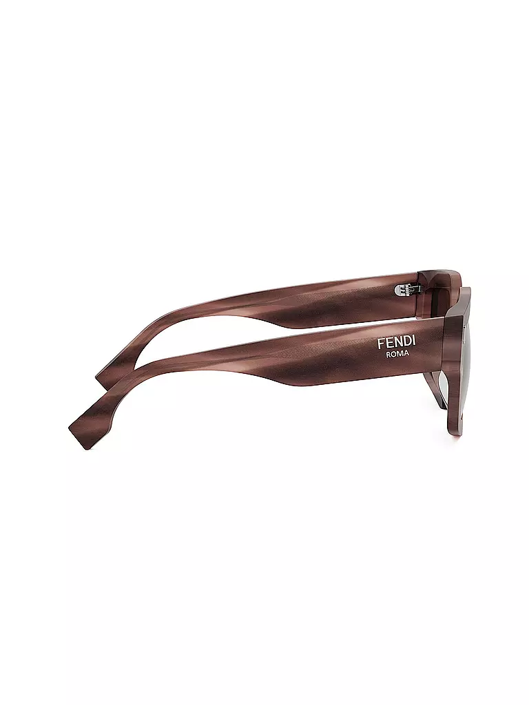 FENDI | FENDI Roma rose eckige Sonnenbrille  | Marrone