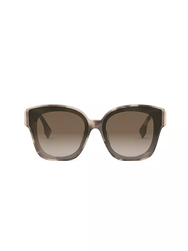 FENDI | Occhiali da sole squadrati color havana marrone FENDI First | 