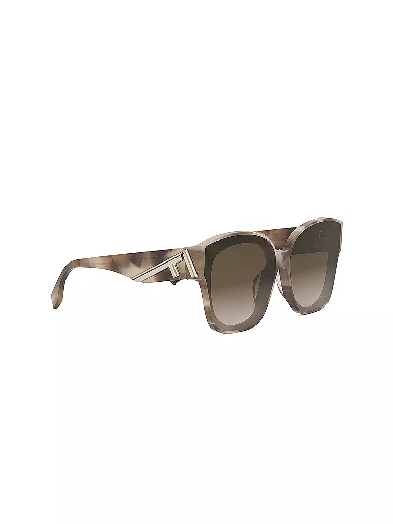 FENDI | Occhiali da sole squadrati color havana marrone FENDI First | 