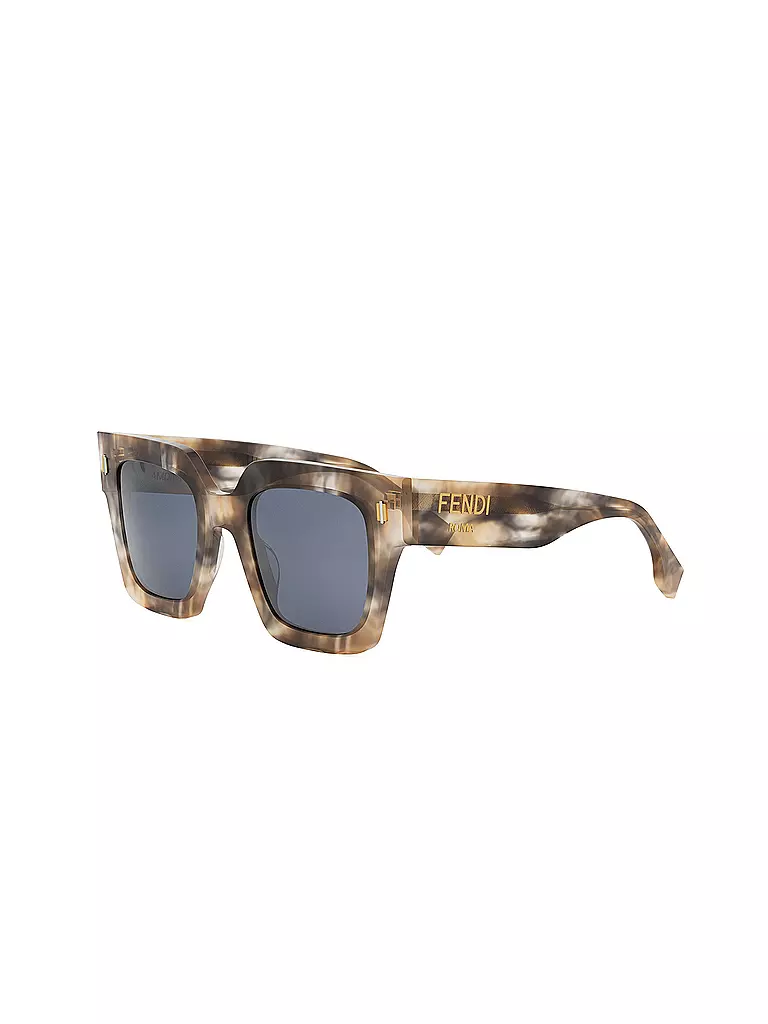 FENDI | Occhiali da sole squadrati color havana marrone FENDI Roma | Marrone