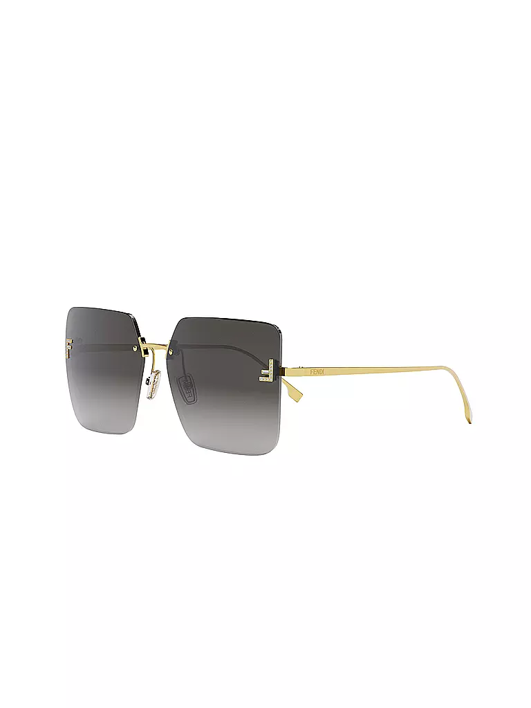 FENDI | Occhiali da sole squadrati dorati FENDI First Crystal | Oro
