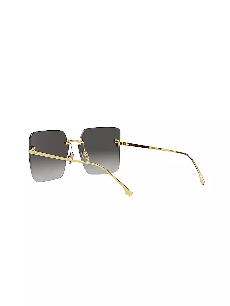FENDI | Occhiali da sole squadrati dorati FENDI First Crystal | 