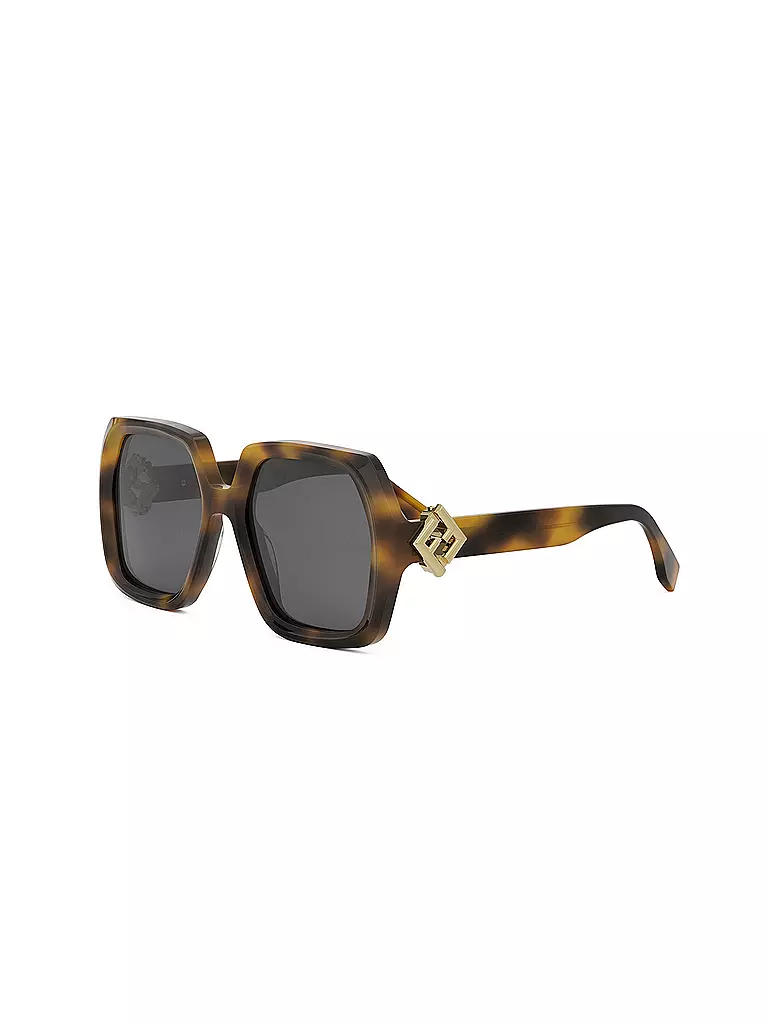 FENDI | Occhiali da sole squadrati FF Diamonds color havana | Marrone