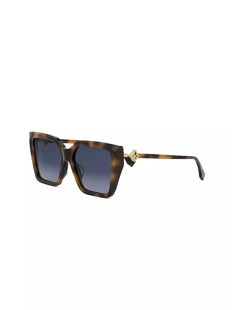 FENDI | Occhiali da sole squadrati FF Diamonds color havana | Marrone