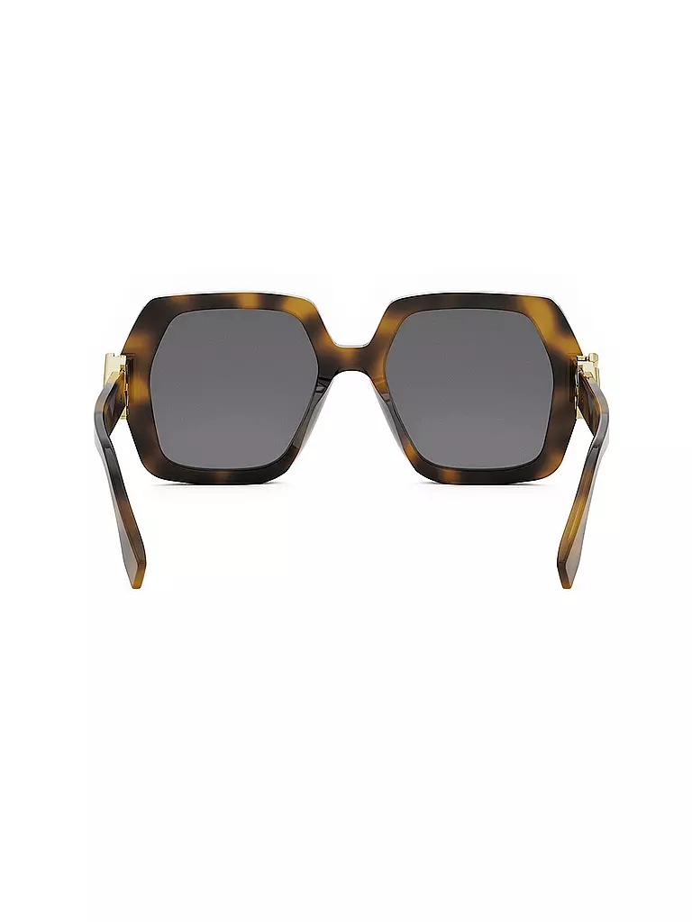 FENDI | Occhiali da sole squadrati FF Diamonds color havana | Marrone