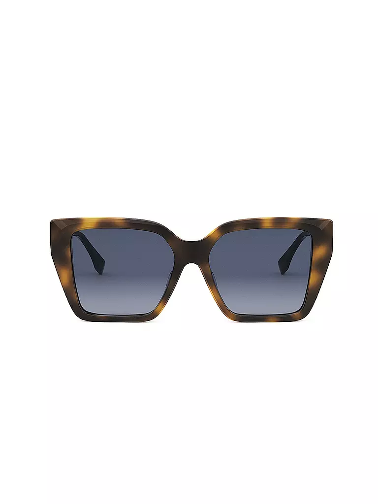 FENDI | Occhiali da sole squadrati FF Diamonds color havana | 