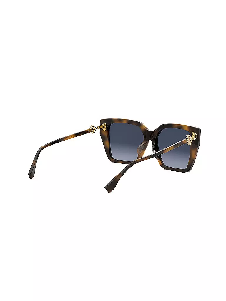 FENDI | Occhiali da sole squadrati FF Diamonds color havana | 