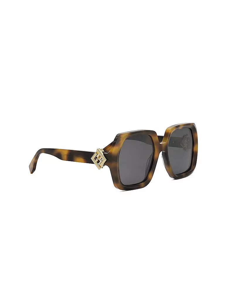 FENDI | Occhiali da sole squadrati FF Diamonds color havana | Marrone