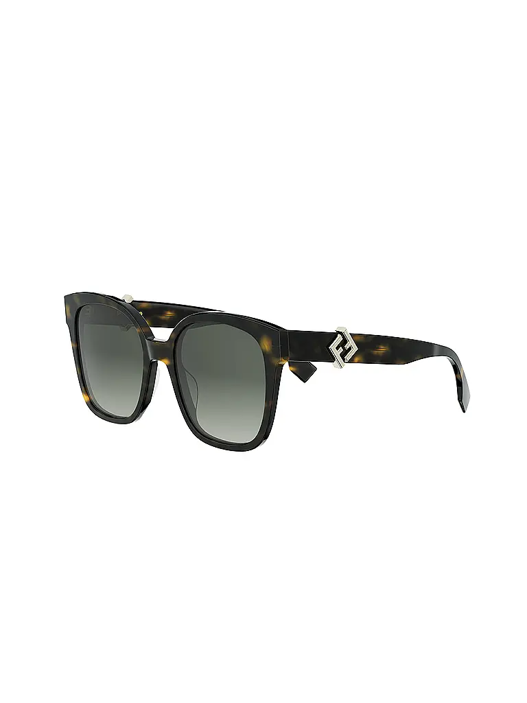 FENDI | Occhiali da sole squadrati FF Diamonds havana | Marrone
