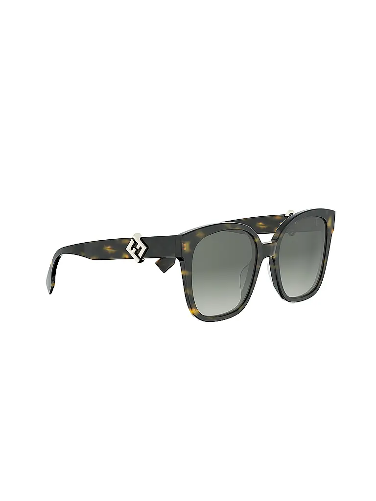 FENDI | Occhiali da sole squadrati FF Diamonds havana | 