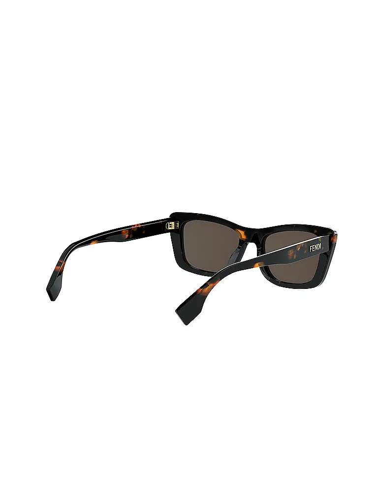 FENDI | Occhiali da sole squadrati havana con logo FENDI | 