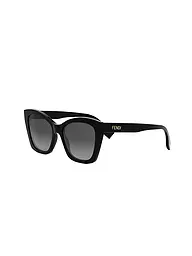 FENDI | Occhiali da sole squadrati neri con logo FENDI | Nero