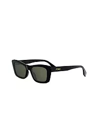 FENDI | Occhiali da sole squadrati havana con logo FENDI | Nero
