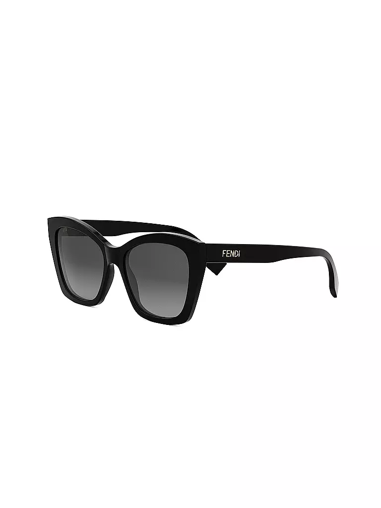 FENDI | Occhiali da sole squadrati neri con logo FENDI | Nero