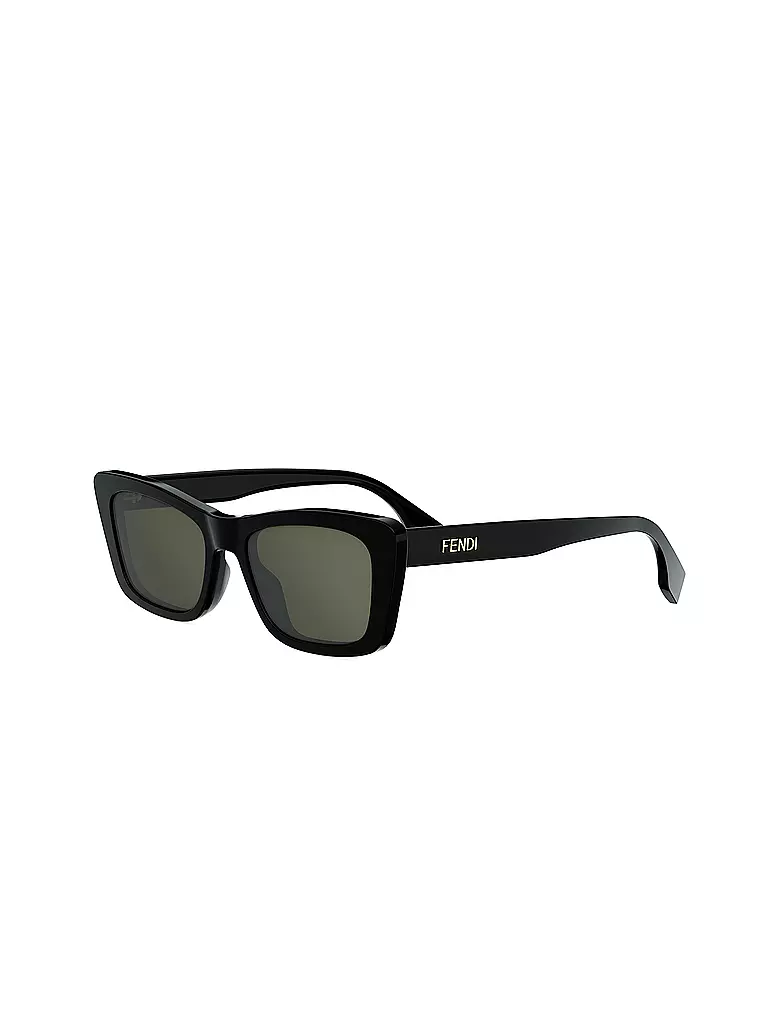 FENDI | Occhiali da sole squadrati neri con logo FENDI | Nero