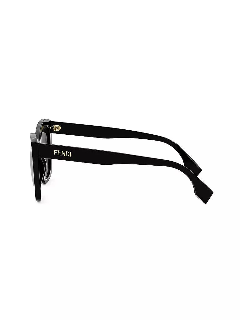 FENDI | Occhiali da sole squadrati neri con logo FENDI | 