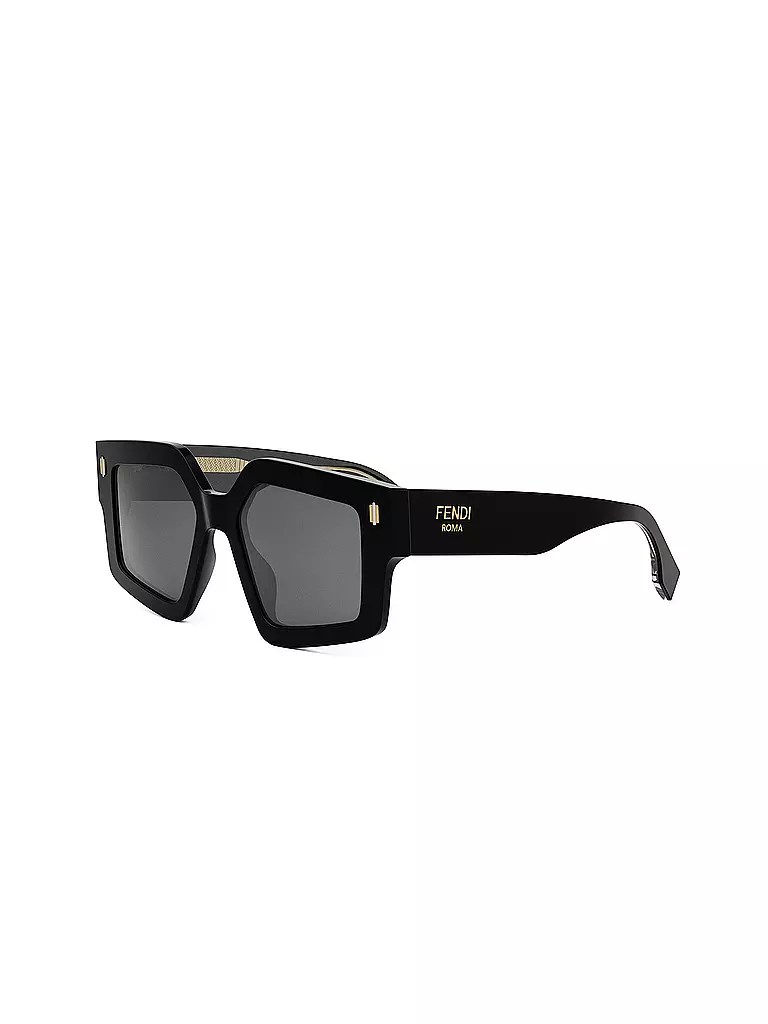 FENDI | Occhiali da sole squadrati neri FENDI Roma | Nero