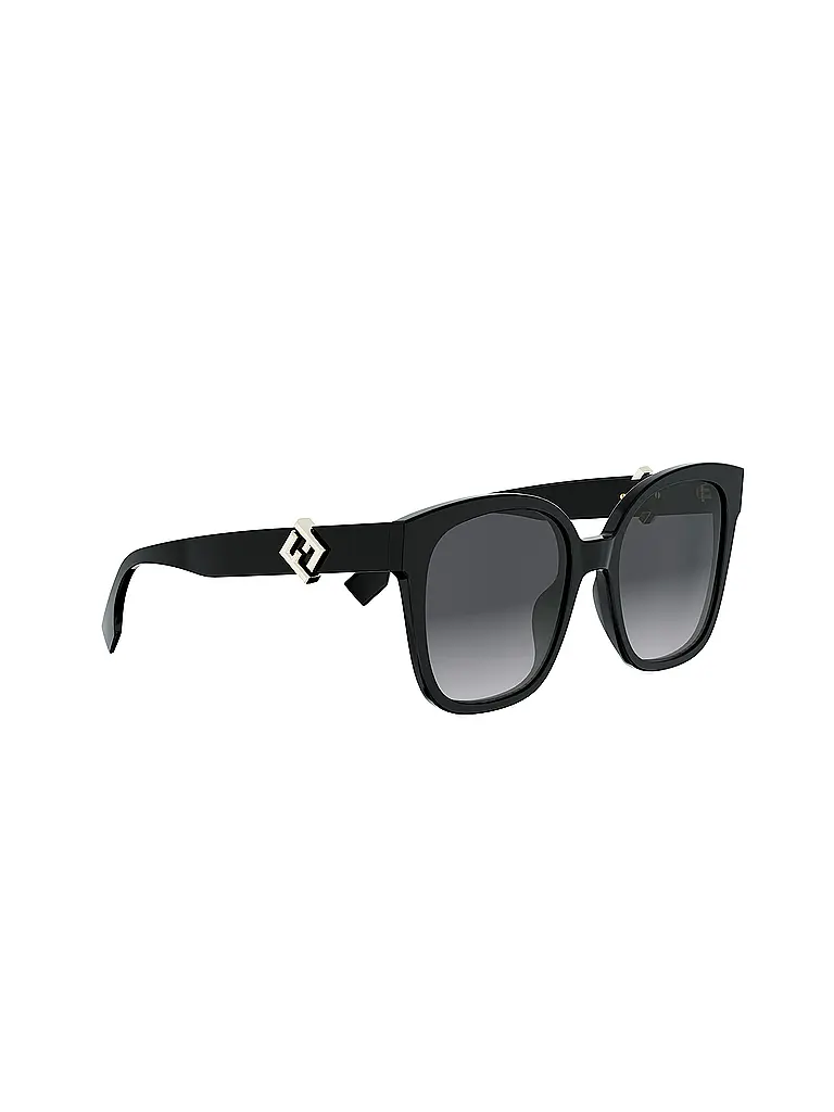 FENDI | Occhiali da sole squadrati neri FF Diamonds | 
