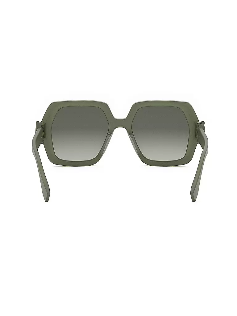 FENDI | Occhiali da sole squadrati verdi FF Diamonds | 