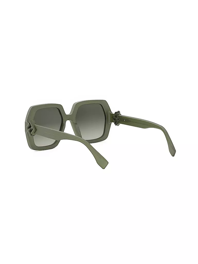 FENDI | Occhiali da sole squadrati verdi FF Diamonds | 