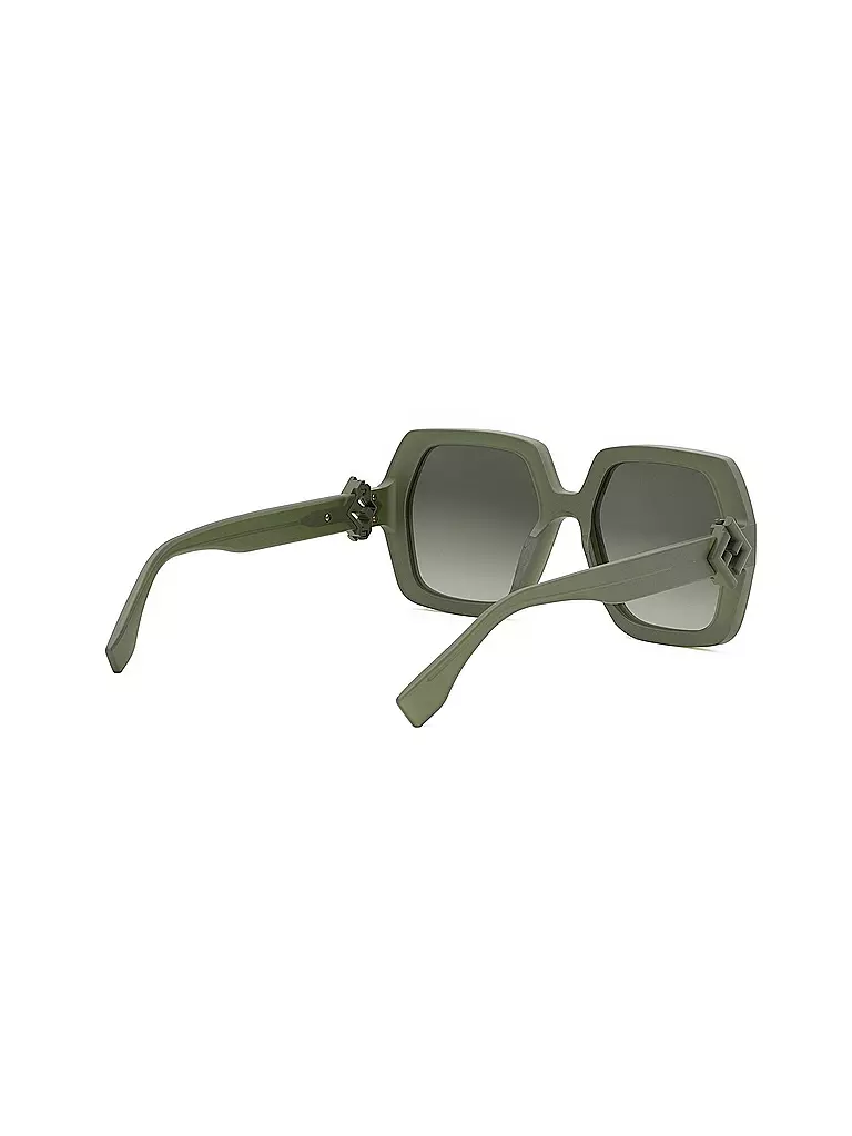 FENDI | Occhiali da sole squadrati verdi FF Diamonds | 