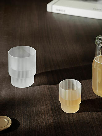 FERM LIVING | Set di 4 bicchieri RIPPLE Frosted
