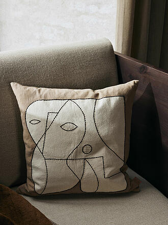 FERM LIVING | Cuscino FIGURE CUSHION 50x50 Taupe White