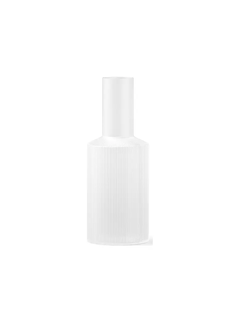 FERM LIVING | Caraffa RIPPLE 1l Frosted | Bianco