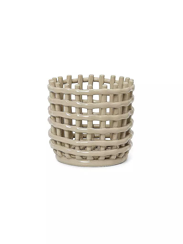 FERM LIVING | Cesto in ceramica Small Cashmere | Beige