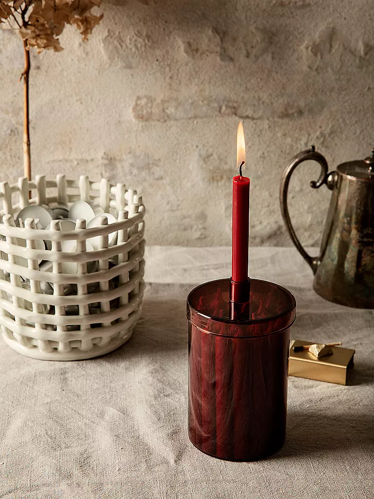FERM LIVING | Cesto portaoggetti in ceramica piccolo bianco sporco | 