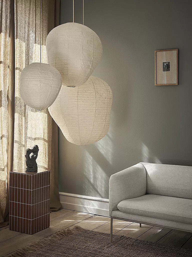 FERM LIVING | Paralume KURBIS 40 Naturale | Crema