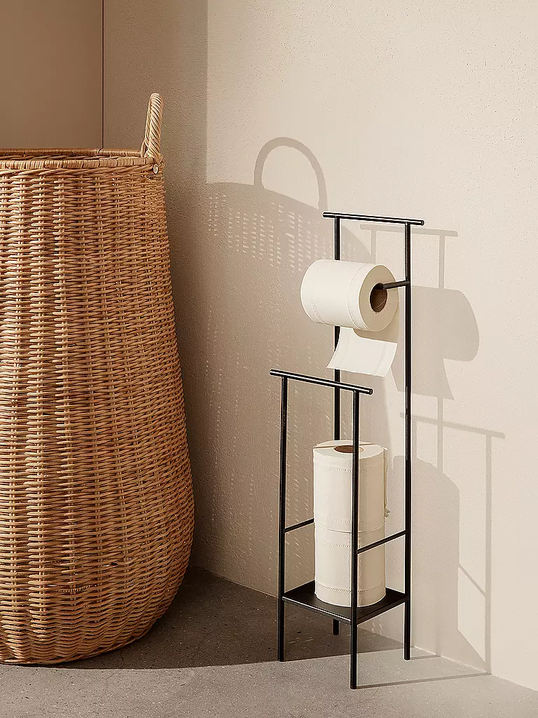 FERM LIVING | Porta carta igienica DORA Nero | Nero