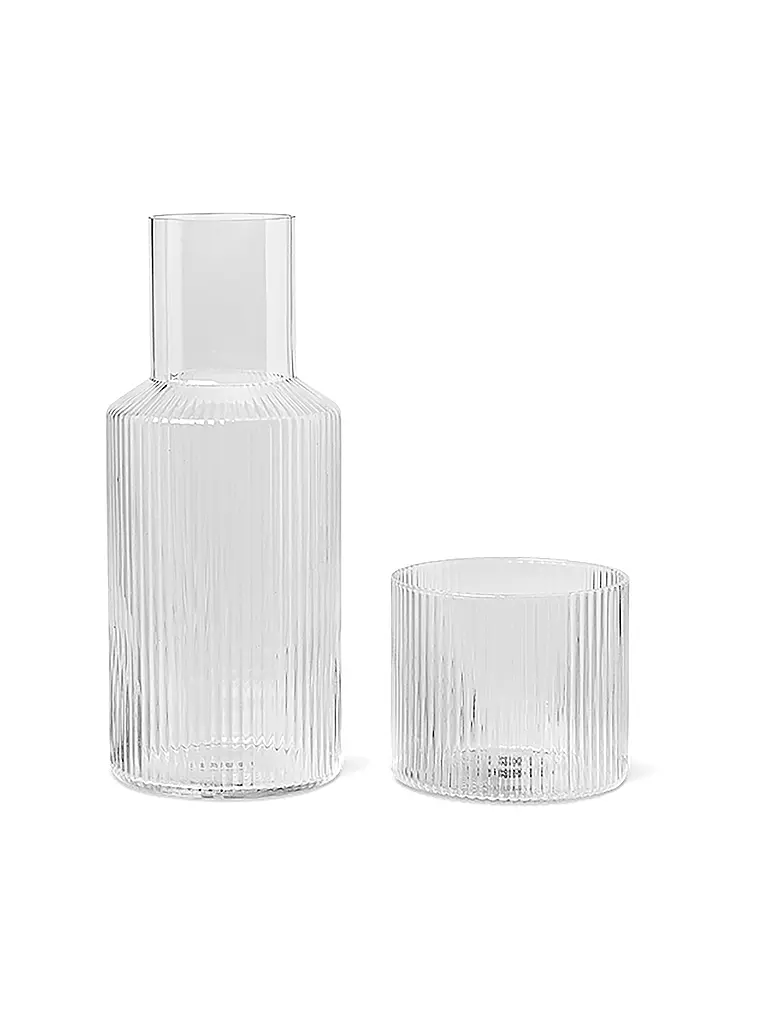 FERM LIVING | Set caraffa RIPPLE SMALL Clear | Trasparente