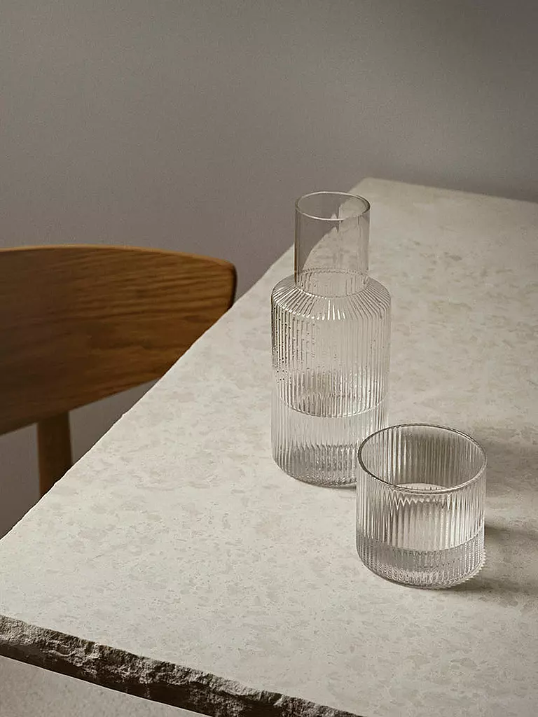 FERM LIVING | Set caraffa RIPPLE SMALL Clear | Trasparente