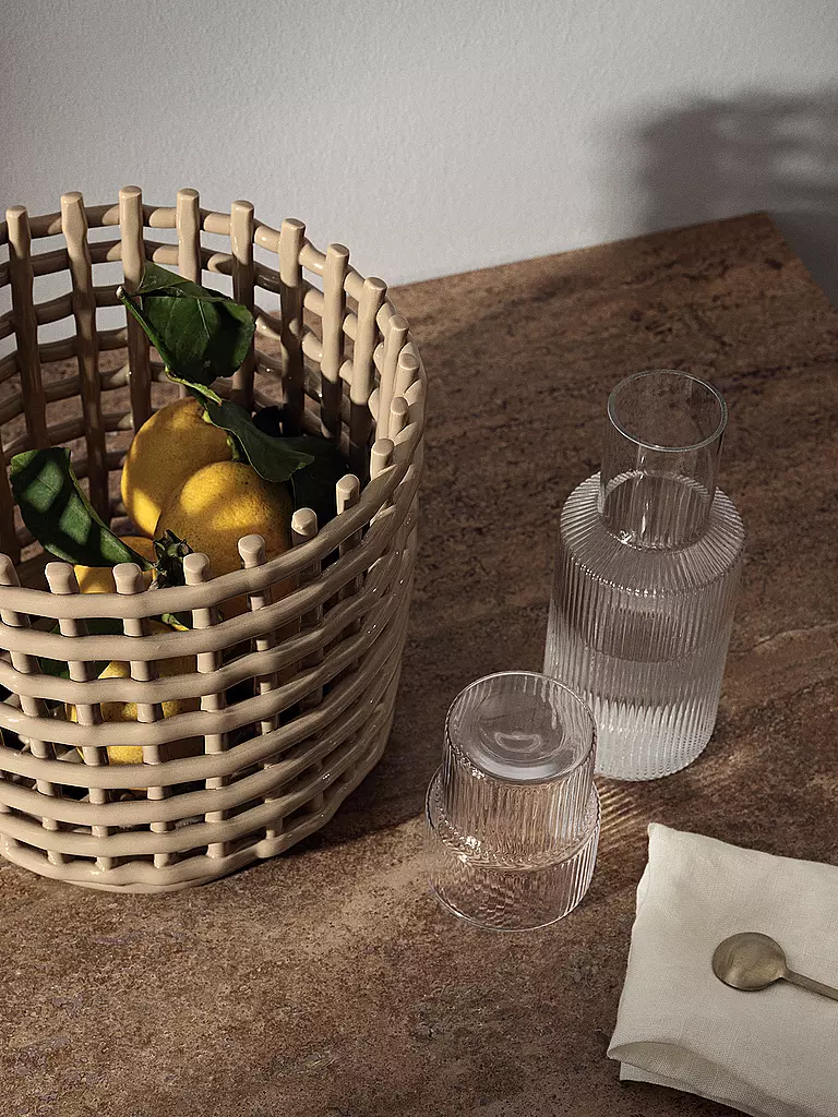 FERM LIVING | Set caraffa RIPPLE SMALL Clear | Trasparente