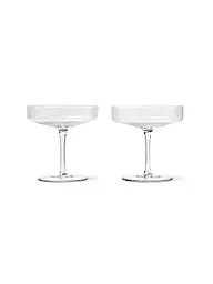 FERM LIVING | Set di 2 calici da champagne RIPPLE | Trasparente