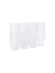 FERM LIVING | Set di 4 bicchieri da long drink RIPPLE Smoked Grey | Trasparente