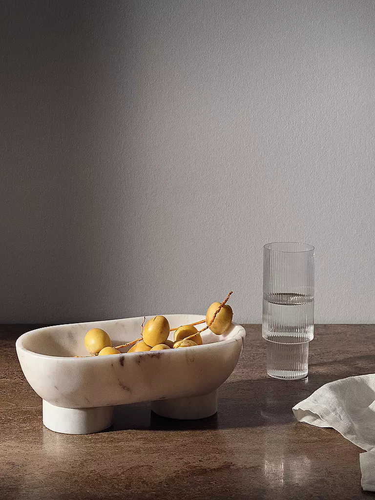 FERM LIVING | Set di 4 bicchieri da long drink RIPPLE | Trasparente