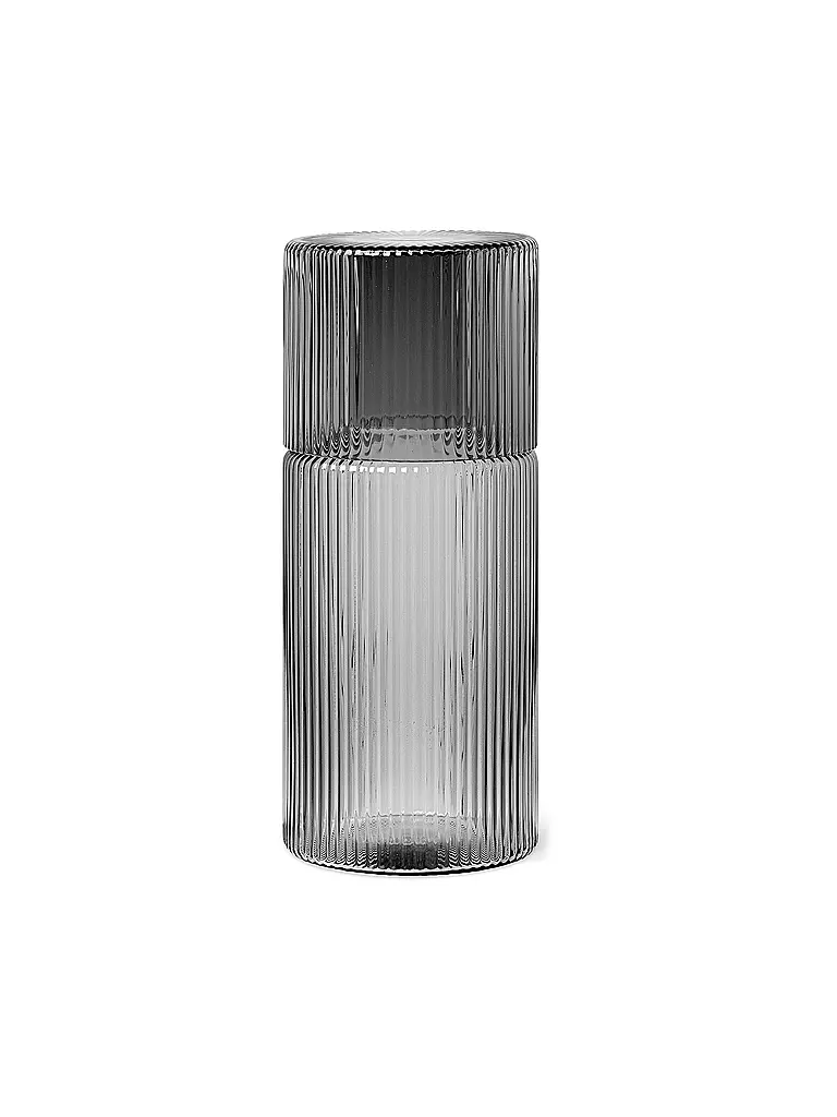FERM LIVING | Set di caraffe Ripple Small grigio fumé | 
