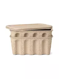 FERM LIVING | Set di scatole portaoggetti Paper Pulp Small 2 pz | Marrone chiaro