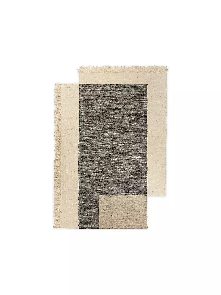 FERM LIVING | Tappeto COUNTER RUG 200x300 Antracite Bianco sporco | Multicolore