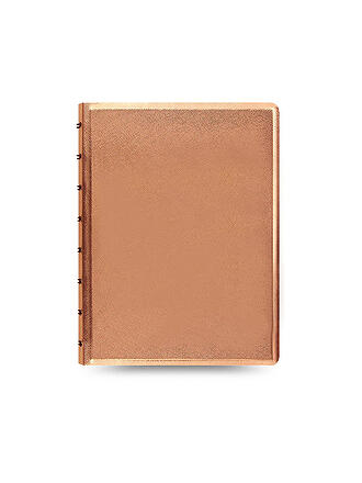 FILOFAX | Quaderno ricaricabile A5 SAFFIANO METALLIC Oro Rosa