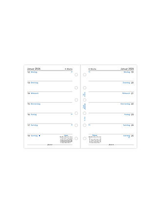 FILOFAX | Inserto per agenda Pocket Settimana 2026 Tedesco