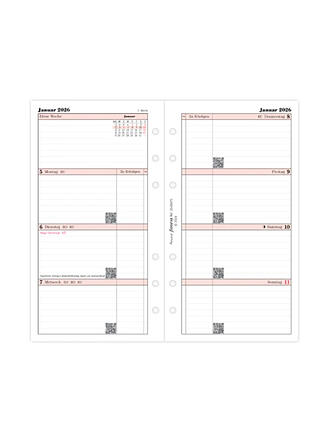 FILOFAX | Inserto per agenda settimanale in tedesco Personal 2026