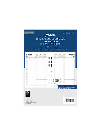 FILOFAX | Kalendereinlage Tag Professional tedesco A5 2026