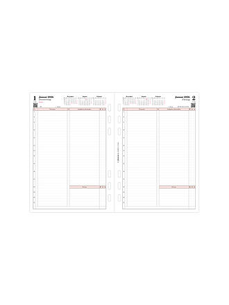 FILOFAX | Kalendereinlage Tag Professional tedesco A5 2026