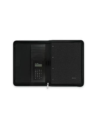 FILOFAX | Folio in microfibra con cerniera e calcolatrice nero