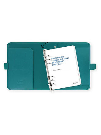 FILOFAX | Saffiano A5 Organiser - Modular Aquamarine