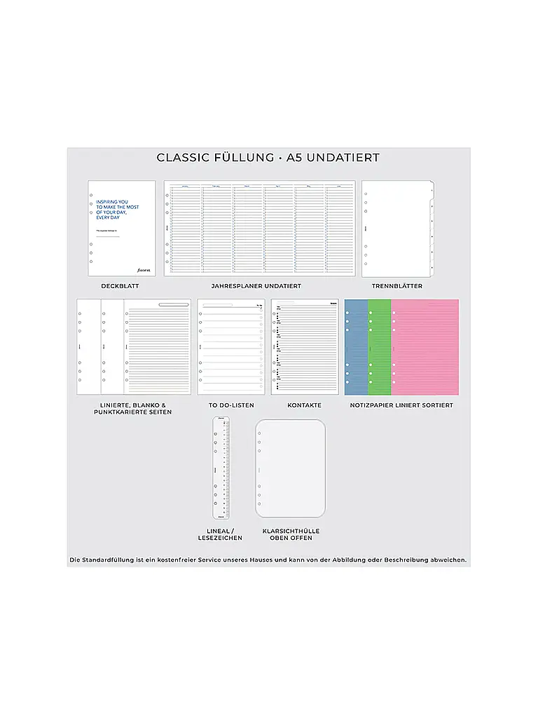 FILOFAX | A5 Organizer The Original Dark Aqua | 