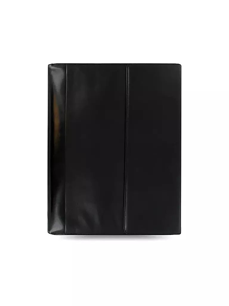 FILOFAX | Cartella A4 in pelle nappa con cerniera e anelli rimovibili Nera | Nero